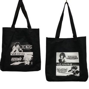 VIZ MEDIA Vampire Knight,‎ Kekkaishi, Ultimo - 2008 Black Tote Bag SDCC -…
